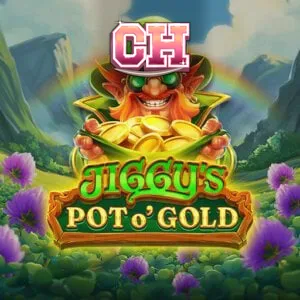 Giao diện trò chơi slot Jiggy’s Pot O’Gold với chủ đề Ireland